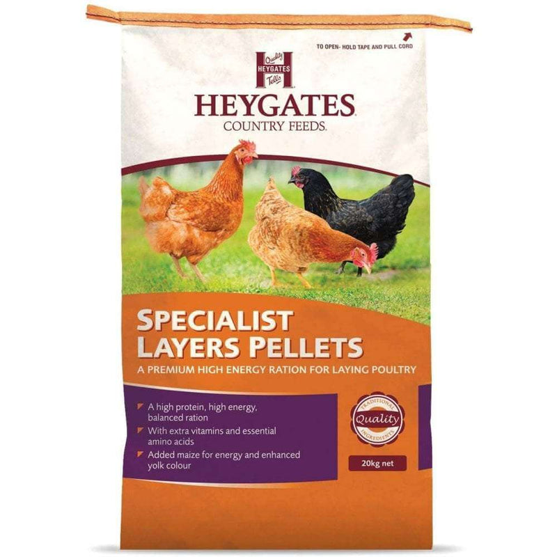 Heygates Specialist Chicken Layers Pellets 20kg - Percys Pet Products