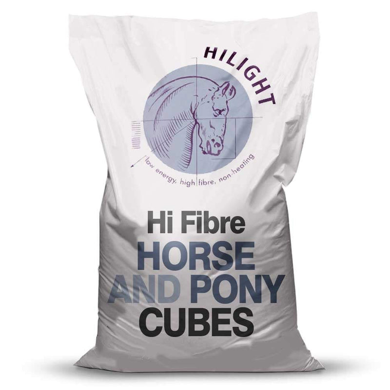 Hilight Hi Fibre Horse & Pony Cubes - 20kg - Percys Pet Products