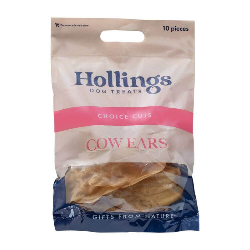 Hollings Cow Ears Natural Dog Treats x 40 - Percys Pet Products