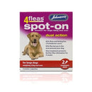 Johnsons 4Fleas Spot On Dual Action Dogs 2 x 6 Treatments - Percys Pet Products