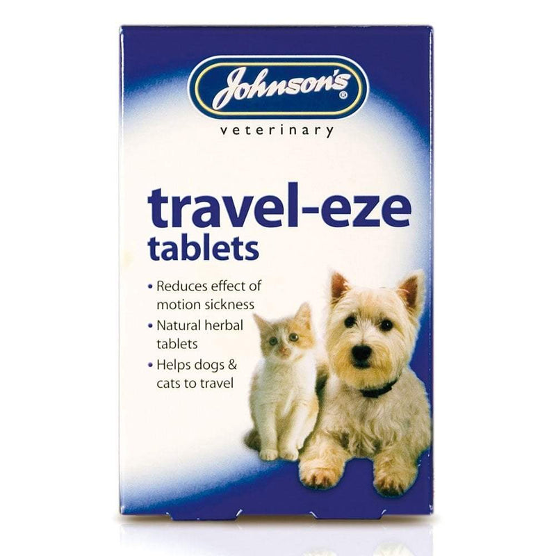 Johnsons Travel-Eze Tablets for Dogs & Cats 24 Tabs x 6 Packs - Percys Pet Products