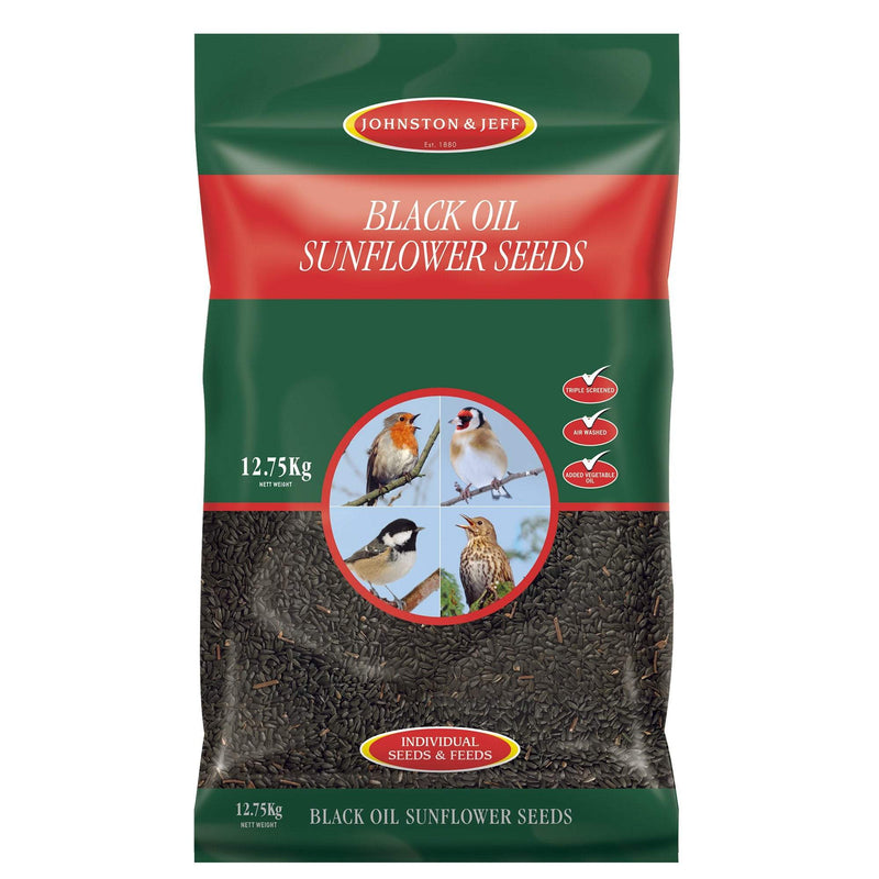 Johnston & Jeff Black Oil Sunflower Seeds - 12.75kg - Percys Pet Products