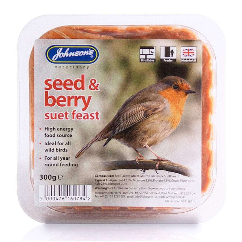 JVP Seed & Berry Suet Feast 8 x 300g - Percys Pet Products
