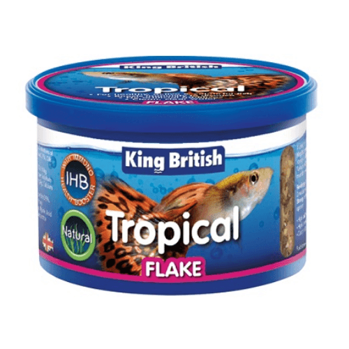 King British Tropical Flake with IHB 12 x 28g - Percys Pet Products