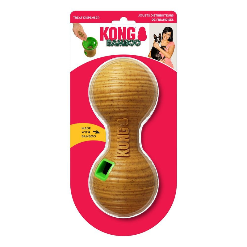 KONG Bamboo Feeder Dumbbell Medium Dog Toy - Percys Pet Products