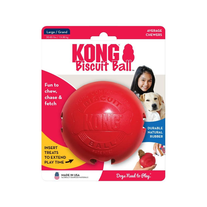KONG Biscuit Ball Dog Toy - Percys Pet Products
