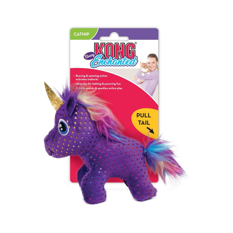 KONG Enchanted Buzzy Unicorn Dog Toy - Percys Pet Products