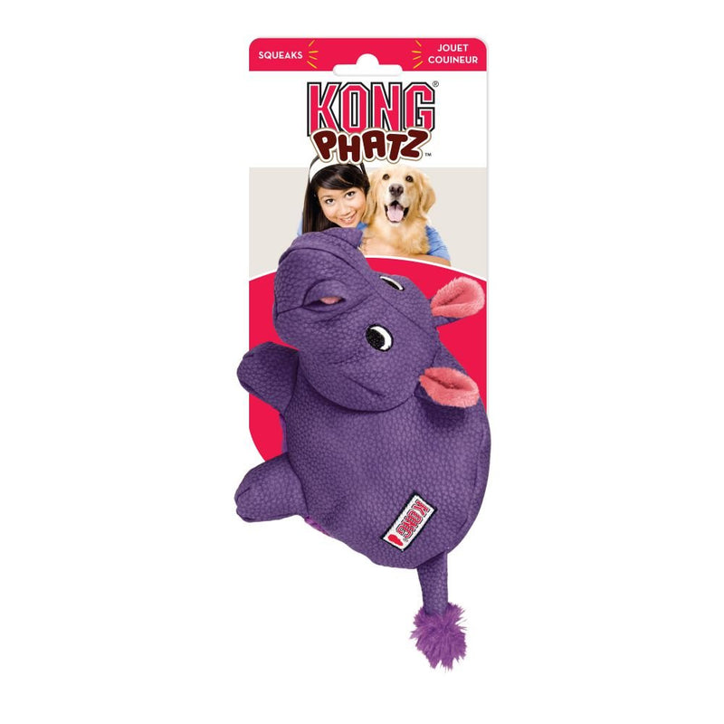 KONG Phatz Dog Toy with Low Tone Squeaker - Percys Pet Products