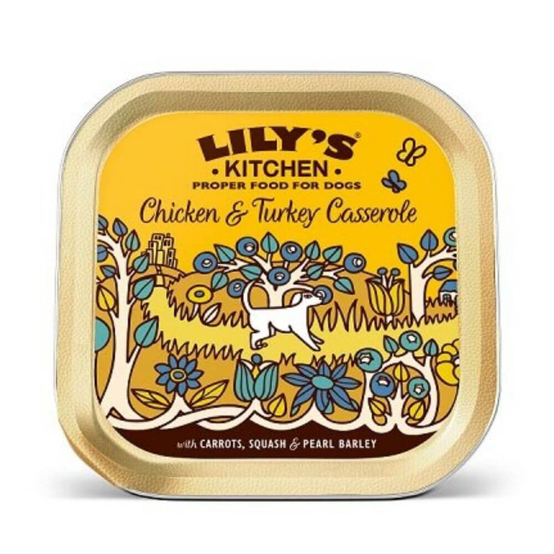 Lilys Kitchen Chicken & Turkey Casserole Foil 10 x 150g - Percys Pet Products