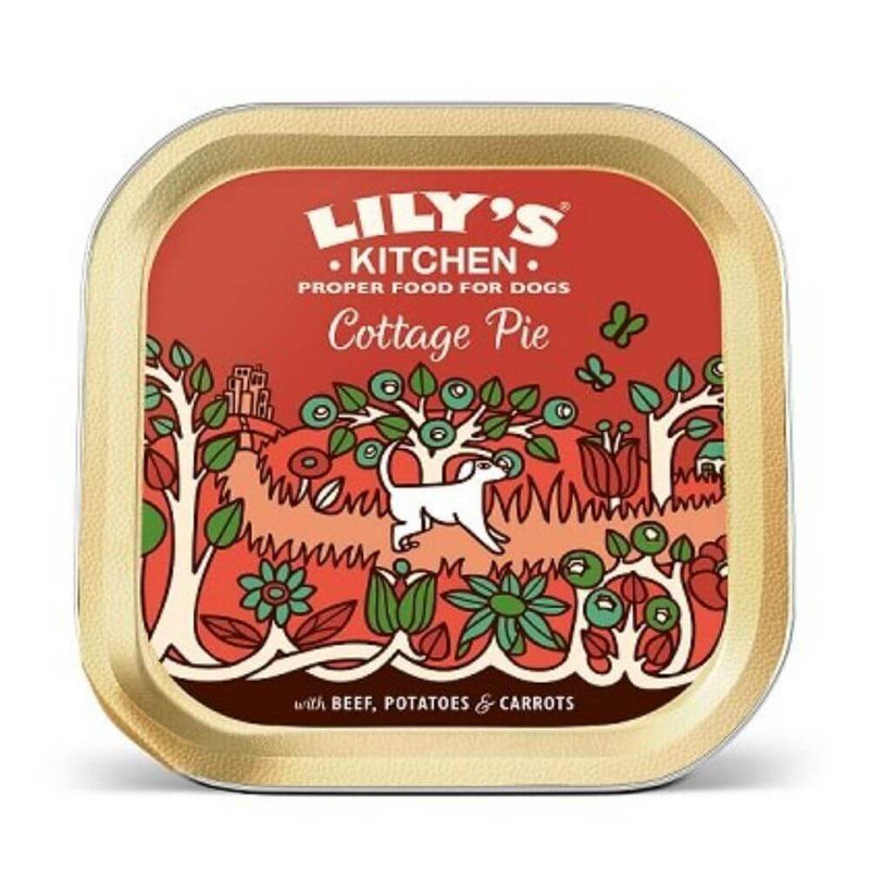 Lilys Kitchen Cottage Pie Foil 10 x 150g - Percys Pet Products
