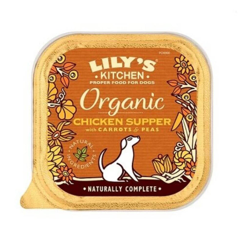 Lilys Kitchen Organic Chicken Supper Foil 11 x 150g - Percys Pet Products