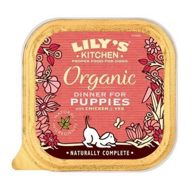 Lilys Kitchen Organic Dinner for Puppies Foil 11 x 150g - Percys Pet Products