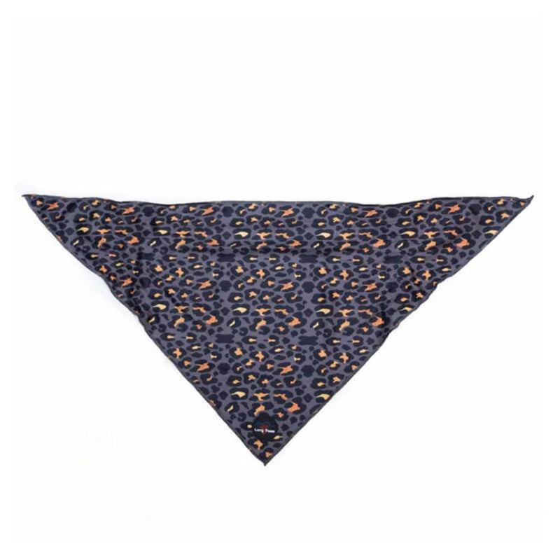 Long Paws Funk The Dog Bandana in Gold Black Leopard - Percys Pet Products