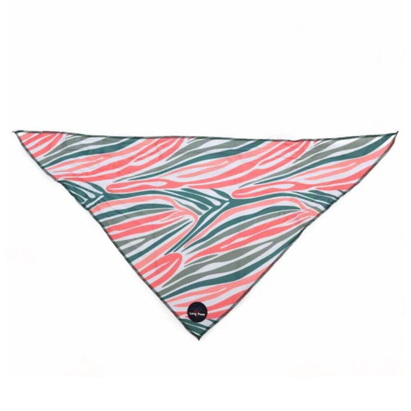 Long Paws Funk The Dog Bandana in Pink Green Zebra - Percys Pet Products