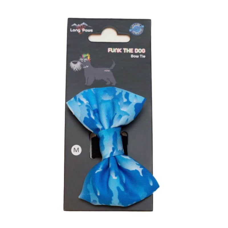 Long Paws Funk The Dog Bow Tie in Blue Camo - Percys Pet Products