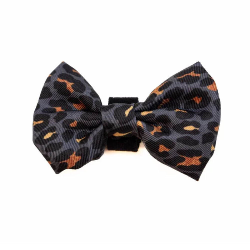 Long Paws Funk The Dog Bow Tie in Gold Black Leopard - Percys Pet Products