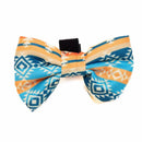 Long Paws Funk The Dog Bow Tie in Sunrise Blue Orange - Percys Pet Products