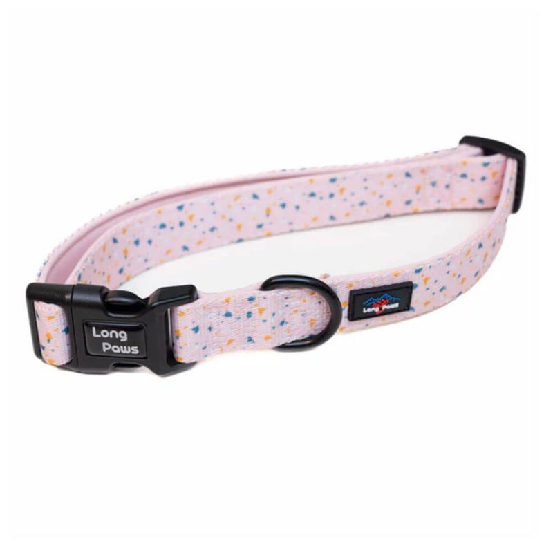 Long Paws Funk The Dog Collar in Terrazo Pink - Percys Pet Products