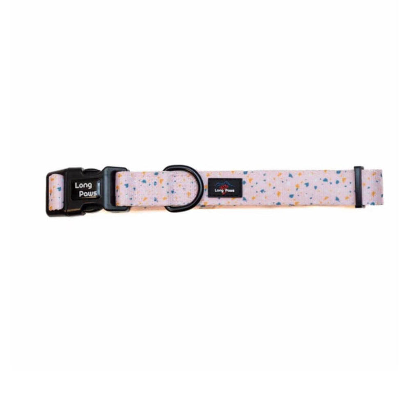 Long Paws Funk The Dog Collar in Terrazo Pink - Percys Pet Products