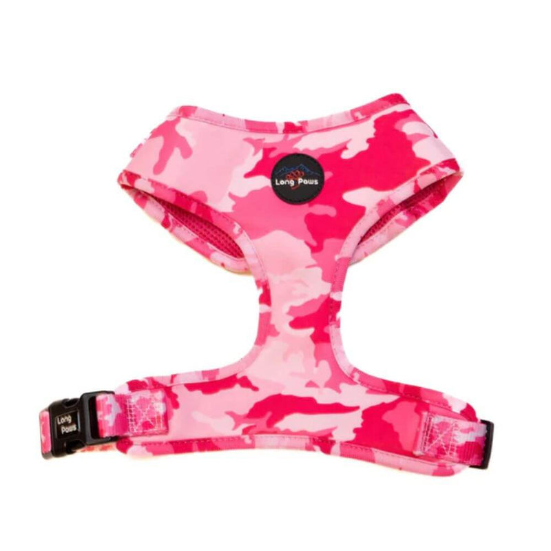 Long Paws Funk The Dog Harness in Pink Camo - Percys Pet Products