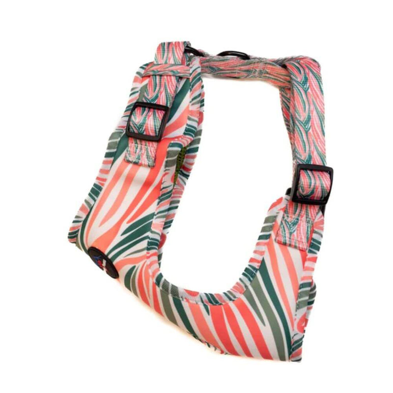 Long Paws Funk The Dog Harness in Pink Green Zebra - Percys Pet Products