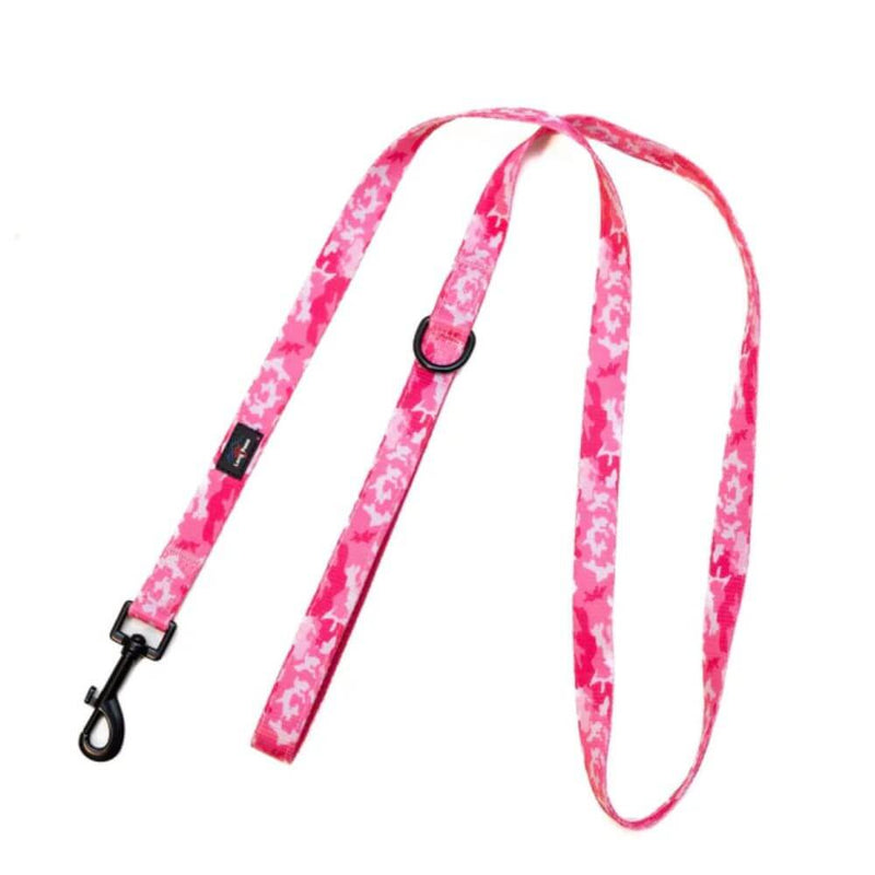Long Paws Funk The Dog Lead in Pink Camo - Percys Pet Products