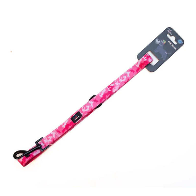 Long Paws Funk The Dog Lead in Pink Camo - Percys Pet Products