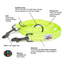 Long Paws Neon Collar & Reflective Training Lead Dog Walking Set - Percys Pet Products