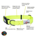 Long Paws Neon Collar & Reflective Training Lead Dog Walking Set - Percys Pet Products