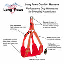 Long Paws Reflective Comfort Dog Harness - Percys Pet Products