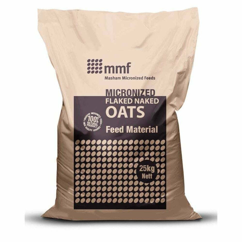 MMF Micronized Flaked Naked Oats for Horses & Livestock 25kg - Percys Pet Products