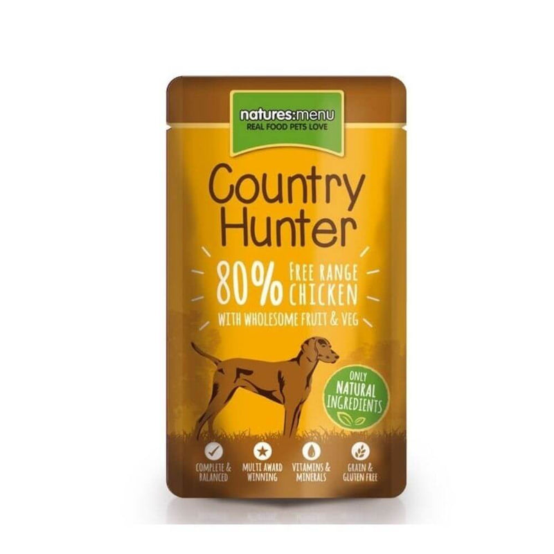Natures Menu Country Hunter Free Range Chicken Dog Food 3 x 6 x 150g - Percys Pet Products
