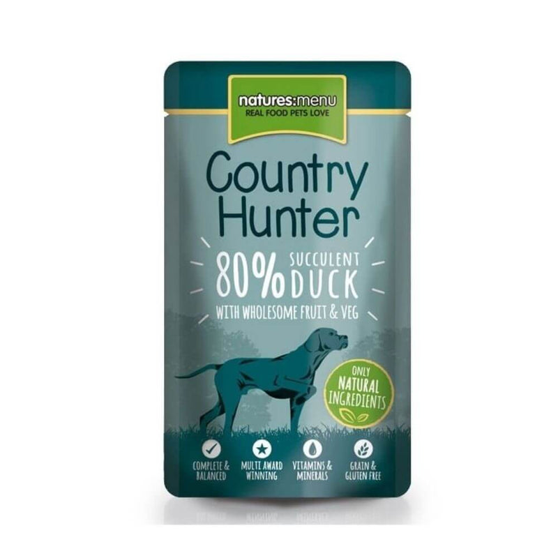 Natures Menu Country Hunter Succulent Duck Dog Food 3 x 6 x 150g - Percys Pet Products