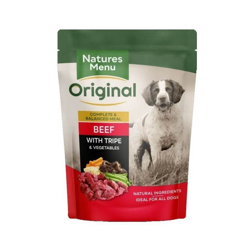 Natures Menu Dog Beef & Tripe 8 x 300g - Percys Pet Products