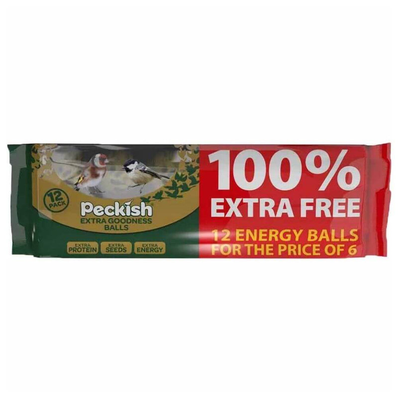 Peckish Extra Goodness Energy Ball 6 + 6 Free - Percys Pet Products