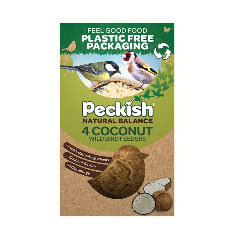 Peckish Natural Balance Coconut Feeder 6 x 4 pack - Percys Pet Products