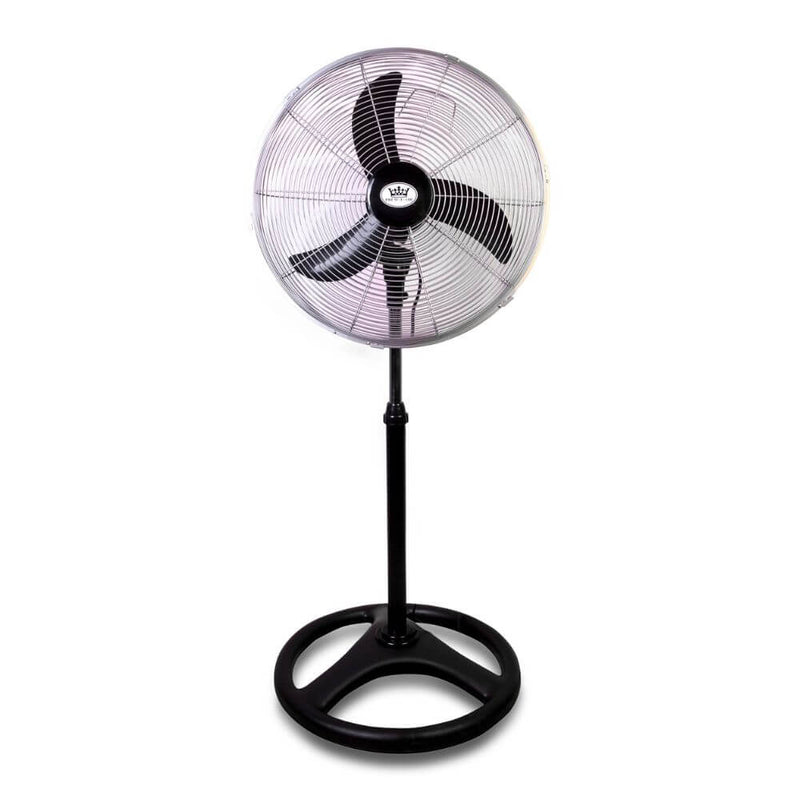 Prem-I-Air 18" Black/Silver Oscillating Pedestal HV Fan with 3 Speed - Percys Pet Products