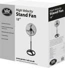 Prem-I-Air 18" Black/Silver Oscillating Pedestal HV Fan with 3 Speed - Percys Pet Products