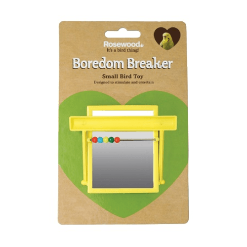 Rosewood Boredom Breaker Perch Mirror with Beads x 6 - Percys Pet Products