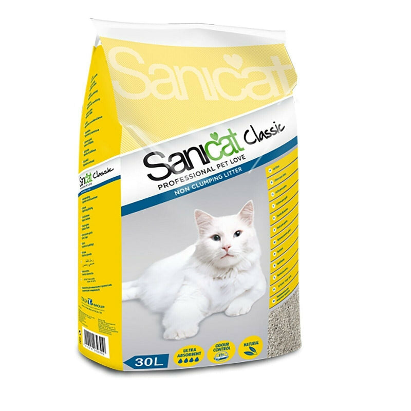 Sanicat Classic Non Clumping Cat Litter - 30L - Percys Pet Products
