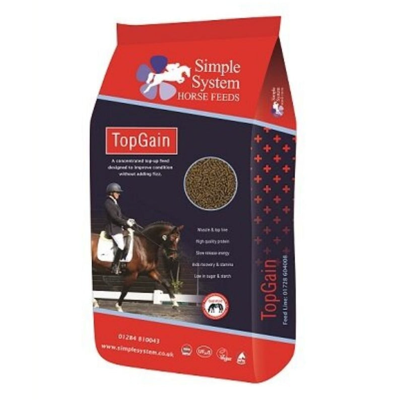 Simple System TopGain Horse Feed 20kg - Percys Pet Products