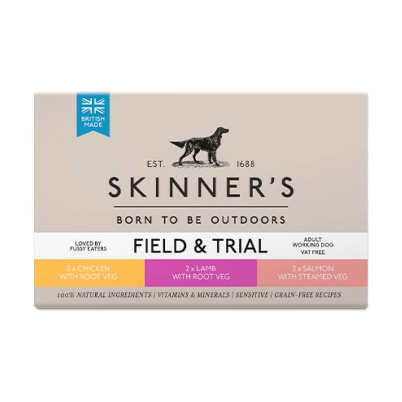 Skinners Field & Trial Adult Variety Pack 6 x 390g - Percys Pet Products