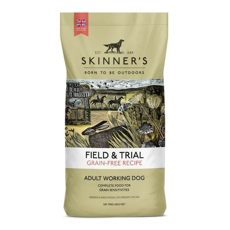 Skinners Field & Trial Grain Free Chicken & Sweet Potato 15kg - Percys Pet Products