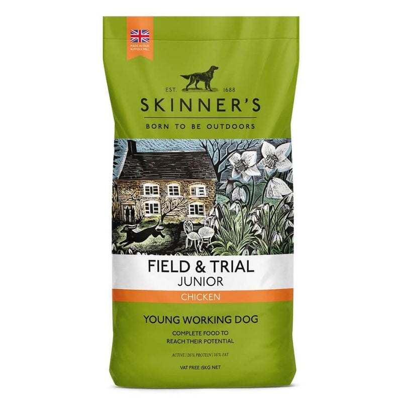 Skinners Field & Trial Junior Chicken 15kg - Percys Pet Products