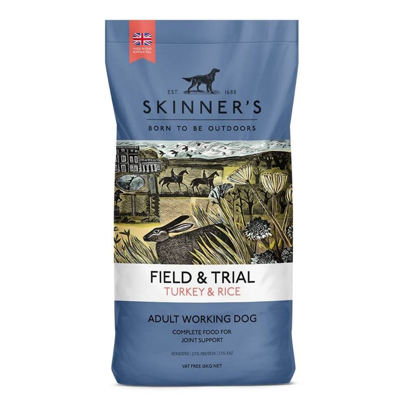 Skinners Field & Trial Turkey & Rice 15kg - Percys Pet Products
