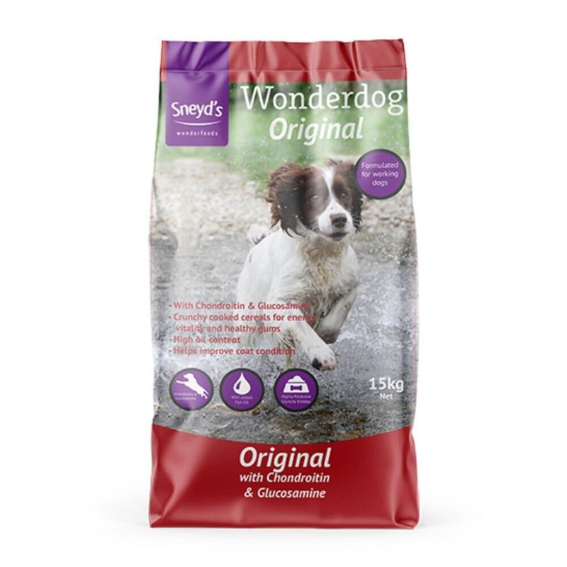 Sneyds Wonderdog Original with Joint Care Working Dog Food 15kg - Percys Pet Products