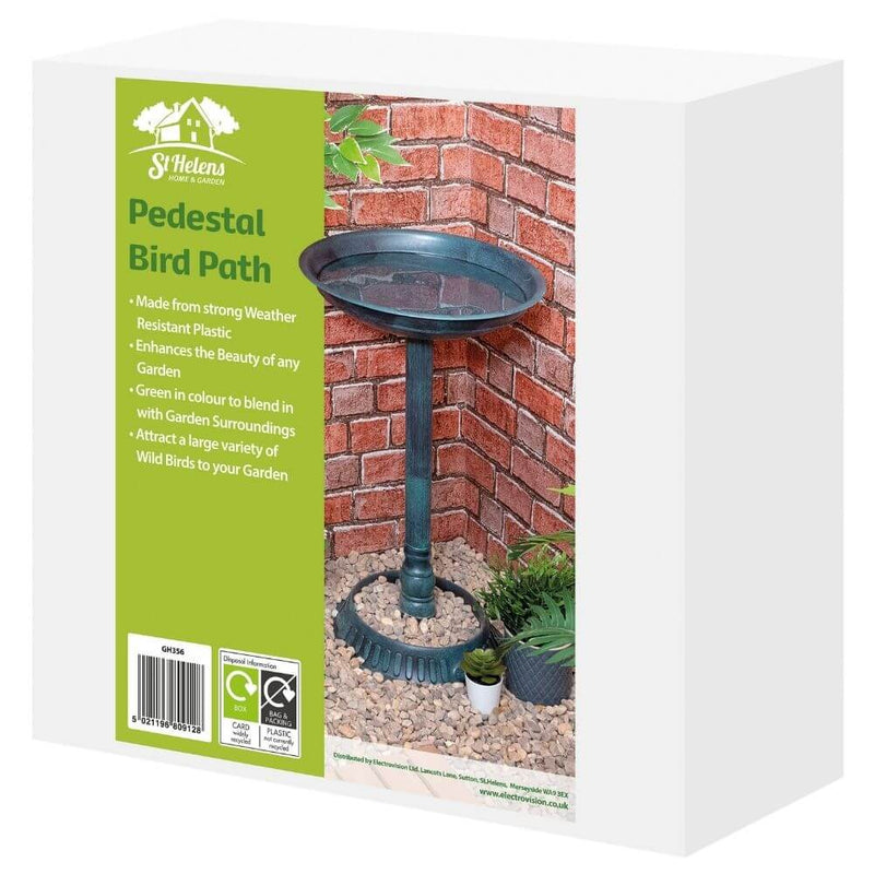 St Helens Home & Garden Ornamental Pedestal Bird Bath - Percys Pet Products