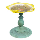 St Helens Metal Bird Bath / Feeder - Yellow Flower - Percys Pet Products