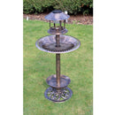St Helens Ornamental Free Standing Bird Bath Feeder with Solar Light - Percys Pet Products