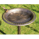 St Helens Ornamental Pedestal Bronze Bird Bath - Percys Pet Products